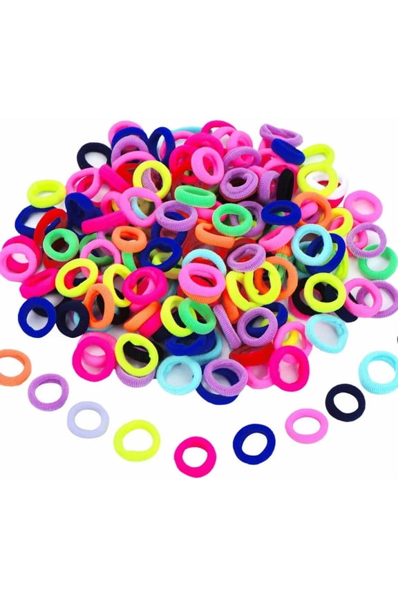 Baby Hair Ties Girl,Artrylin Elastic Hair Bands Ties Small Size Rubber Band Ponytail Holders (100 PCS Multicolor)