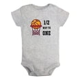 thumbnail image 1 of Baby Half Way to One Funny Rompers Newborn Bodysuits Infant 6 Months Birthday Jumpsuits Kids Cotton Clothes Outfits, 1 of 5