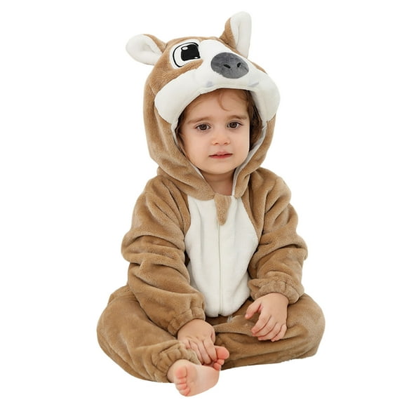 Baby Halloween Costumes Boy Toddler Animal Costume Baby Lion Costume Winter Jumpsuit Costumes for Baby 4-5 Years