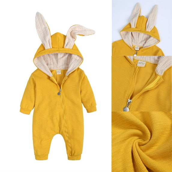 Baby Halloween Hooded Jumpsuit Toddler Animal Outfit Long Sleeve Outwear Halloween Outfit Clothes 12-18M