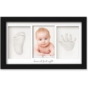 Baby Hand and Footprint Kit - Clay Handprint Keepsake Frame, Newborn Nursery Picture Frame, Personalized New Mom Gifts for Baby Shower & Registry