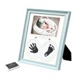 thumbnail image 1 of Baby Hand and Footprint Kit, Newborn Handprint Foot Print Keepsake Frame, Dog Pet Paw Prints Clay Kits Picture Frames, Baby Shower/Mom To Be/New Parents/Boy Girl Gift (Light Blue), 1 of 7