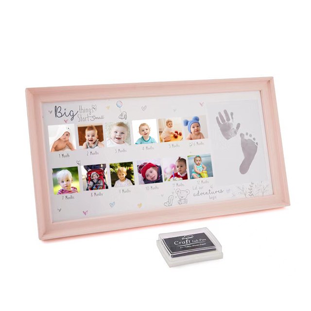 Baby's First Year Photo Frame And Hand/Footprint Kit - 1-12 Months