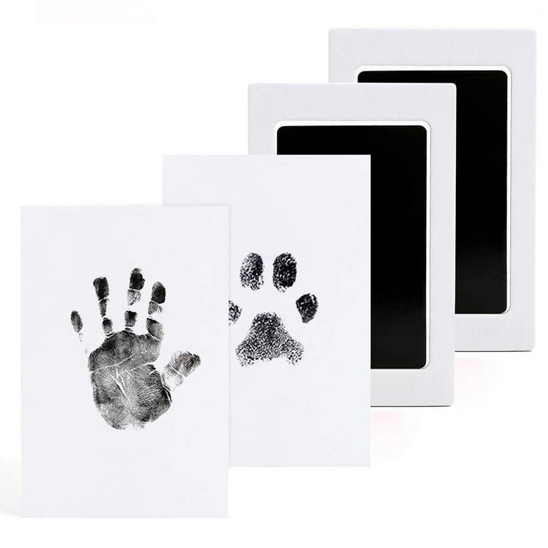 Handprint And Footprint, Imprint Kit For Newborn 0-6 Months, Footprint Kit,  Paw Print Kit Dog, Paw Print Kit Cat, Clean Touch Ink Pad