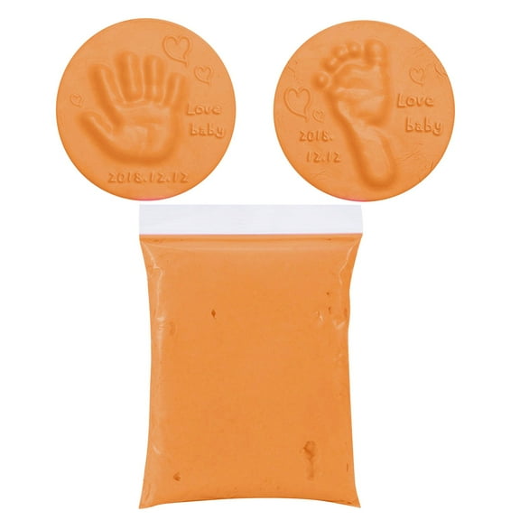 Baby Handprint Footprint Kit Air Drying Soft Clay DIY Craft Keepsake Toy for Kids Parent Child Bonding Activity Memory Making Art
