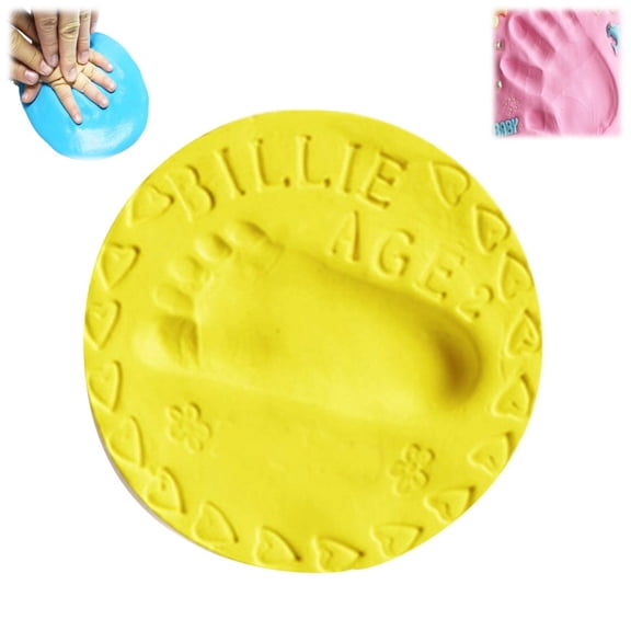 Baby Handprint and Footprint Kit - DIY Keepsake Clay for Newborn Memory Preservation, Safe Non-Toxic Air-Dry Casting Kit for Baby's First Handprint, Footprint & Fingerprint