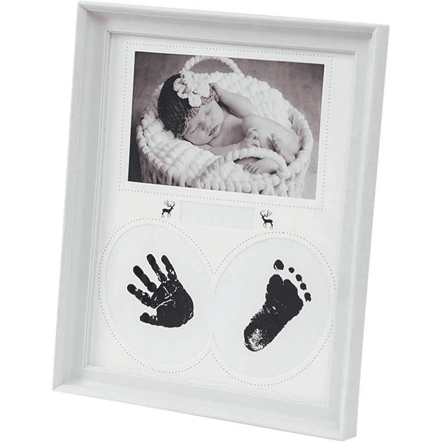 Baby Handprint and Footprint Kit Keepsake Frame Baby first Year Picture