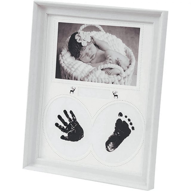 Baby Handprint and Footprint Kit Keepsake Frame Baby first Year Picture