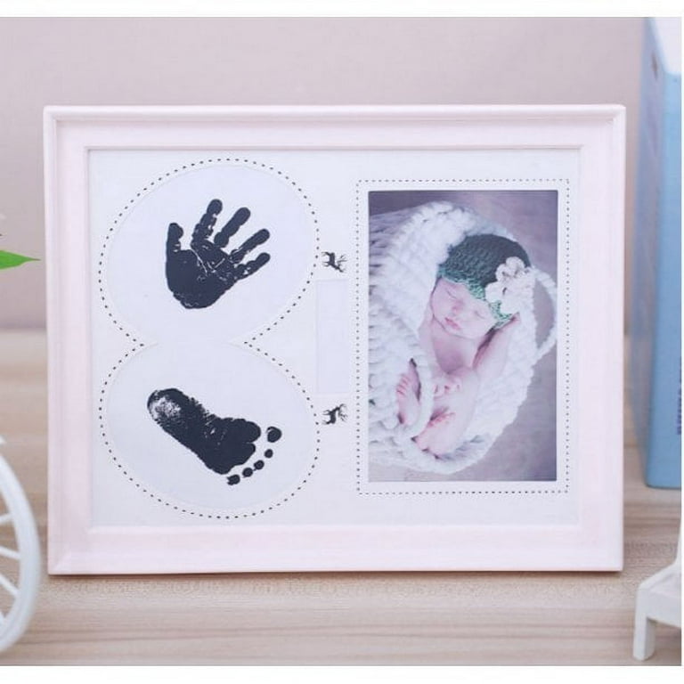 Baby Handprint and Footprint Makers Kit Keepsake for Newborn Boys & Girls, Baby