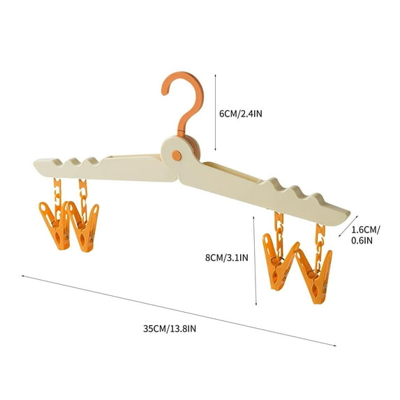 Baby Hangers Folding Clothes Hanger Portable Travel Multi Functional Plastic Clothes Hanger