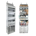 thumbnail image 1 of Baby Hanging Organizer 5-Shelf Over-the-Door Organizer with Diaper Caddy, Grey, 1 Count, 1 of 6