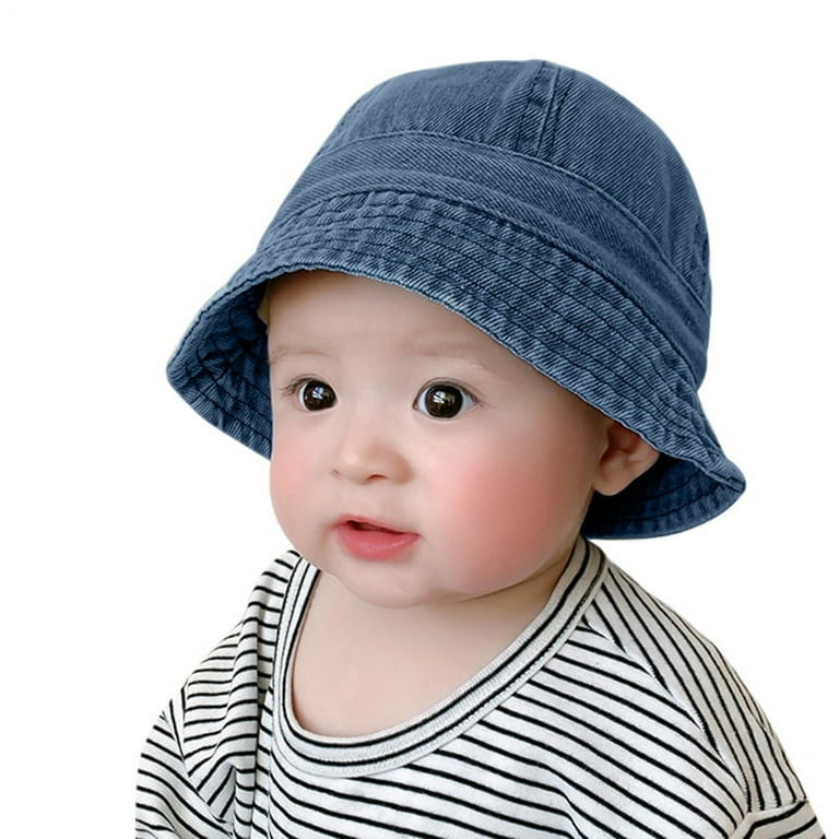 Baby Hat Children's Bucket Hat Boys And Girls Denim Sun Shading
