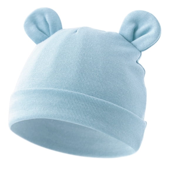 Baby Hat Double Layered Toddler Hat Elastic Hospital Hat Adjustable Head Circumference Comfortable Bonnet Fall Winter