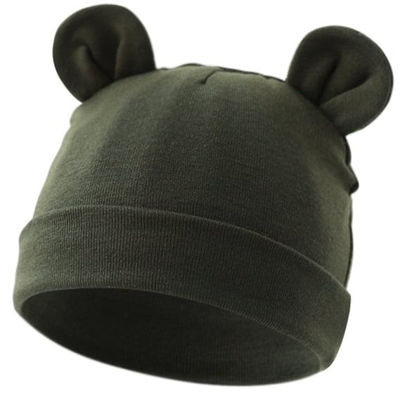 Baby Hat Double Layered Toddler Hat Elastic Hospital Hat Adjustable Head Circumference Comfortable Bonnet Fall Winter