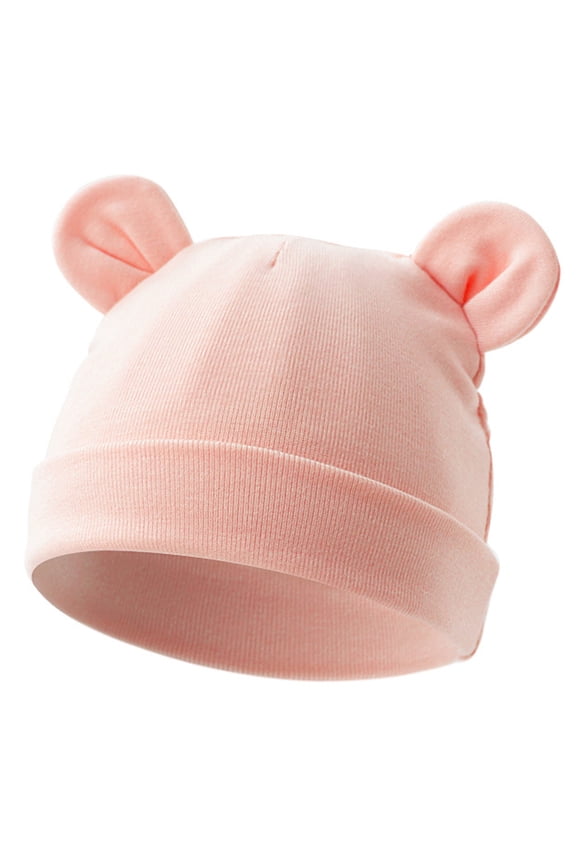 Baby Hat Double Layered Toddler Hat Elastic Hospital Hat Adjustable Head Circumference Comfortable Bonnet Fall Winter