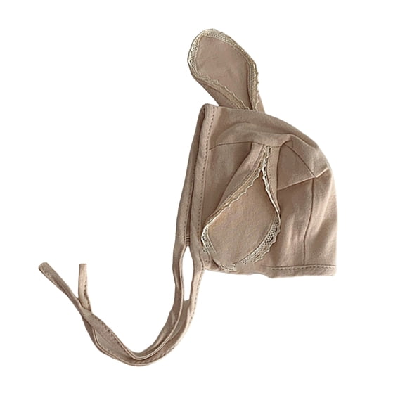 Baby Hat Fashionable Fetal Caps Warm Breathable Infant Bonnet with Chin Belt Windproof for Spring Early Winter