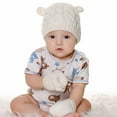 thumbnail image 1 of Baby Hat Glove Set Soft Newborn Mittens Baby Girl Boys Knitted Toddler Cap Infant Winter Beanie Mitten Sets, 1 of 7