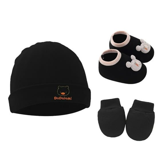 Baby Hat Gloves Baby Shoes Baby Casual Hat And Gloves Three Piece Set