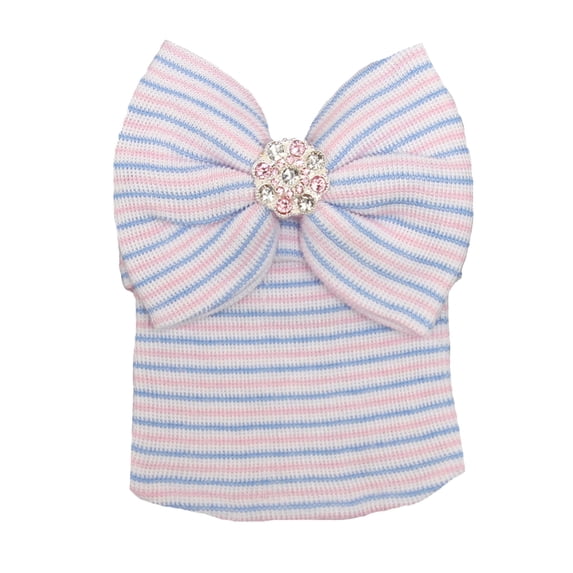 Baby Turban Hat Soft Head Wrap Cap for Toddler Girls Boys with Bow