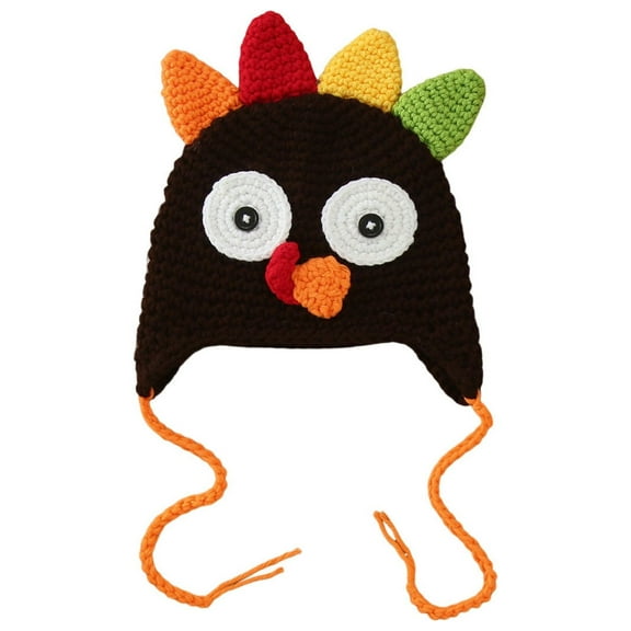 Baby Hats & Caps - Knitted Cartoon Turkey Wool Hat for Warmth and Style