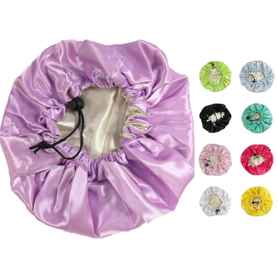 Baby Hats & Caps product category Kids Satin Bonnet Sleeping Cap for Natural Hair Toddlers Child Baby Adjustable Satin Cap for Night Sleeping Double Layer