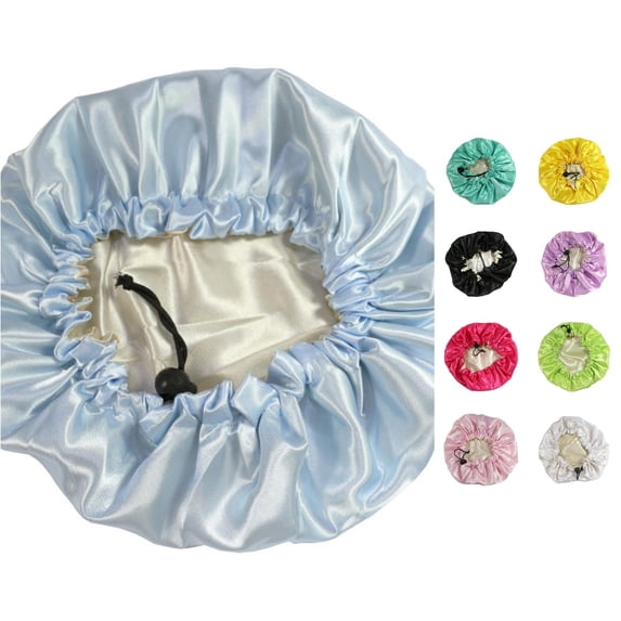 Baby Hats & Caps product category Kids Satin Bonnet Sleeping Cap for Natural Hair Toddlers Child Baby Adjustable Satin Cap for Night Sleeping Double Layer