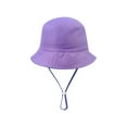 thumbnail image 1 of Baby Hats Toddler Kids Soild Outdoor Adjustable Beach Bucket Sun Hat RD3 M, 1 of 3