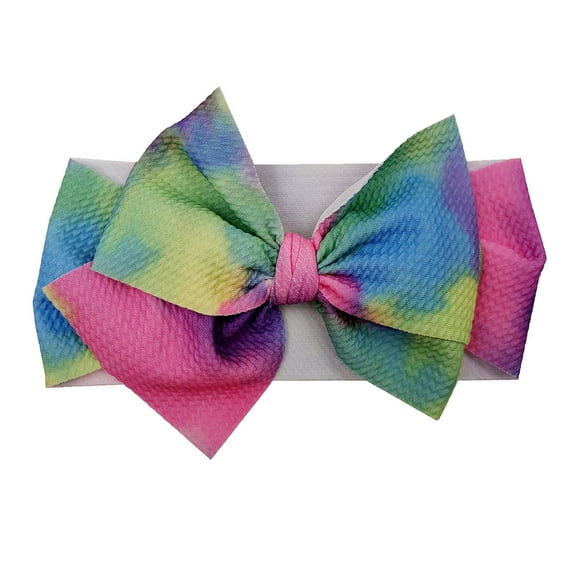 Baby Headband Girls Princess Hair Accessories Toddler Baby Girls Printed Headband Bowknot Elastic Hair Band For
