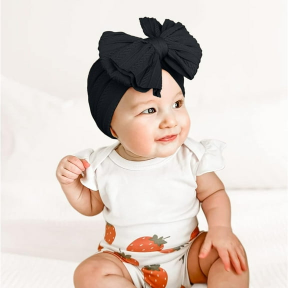 Baby Headbands Stretchy Nylon Headband with Bows for and Toddlers Ideal Hair Accessories for Girls