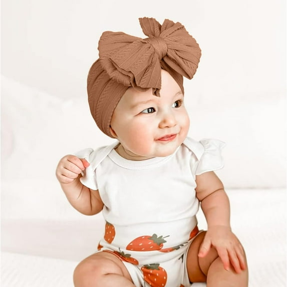 Baby Headbands Stretchy Nylon Headband with Bows for and Toddlers Ideal Hair Accessories for Girls