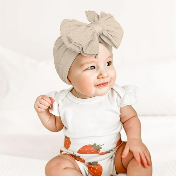 Baby Headbands Stretchy Nylon Headband with Bows for and Toddlers Soft Comfortable and Durable Hair Accessories for Girls