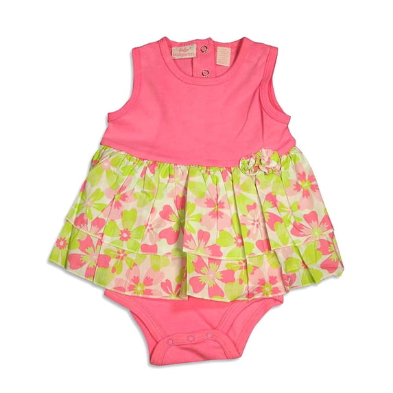 Baby Headquarters - Baby Girls Sleeveless Dress 31320-24Months (Pink Floral)