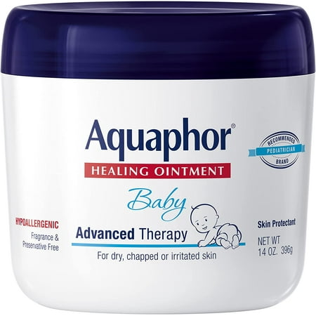 Baby Healing Ointment Advanced Therapy Skin Protectant, Dry Skin and Diaper Rash Ointment, 14 Oz Jar"