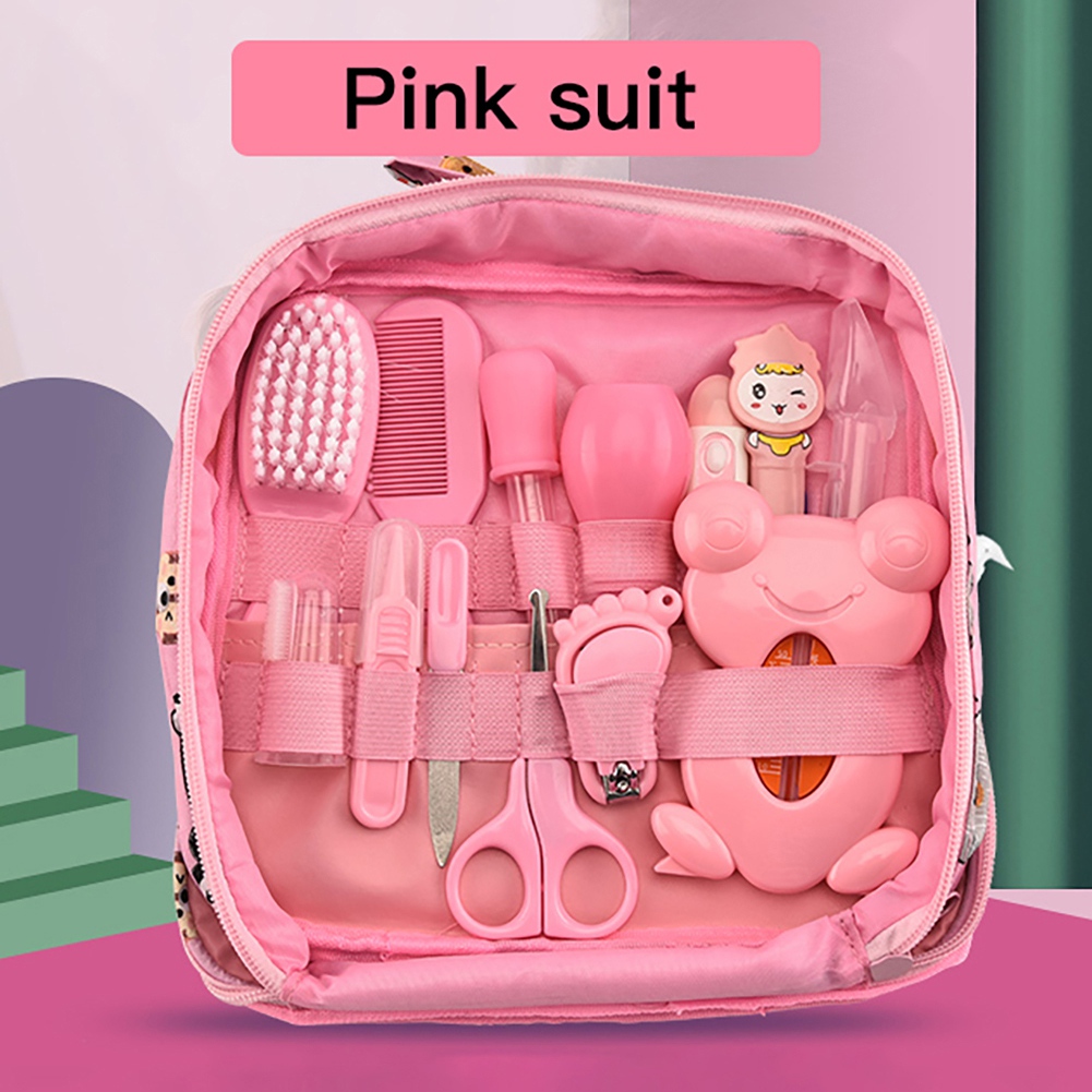 Baby Healthcare and Grooming Kit, 13 in 1 Newborn Toddlers Essentials Must Haves Nursery Care Set Baby Shower Gifts Baby Item with Toothbrush Nail Clipper File Nose Cleaner