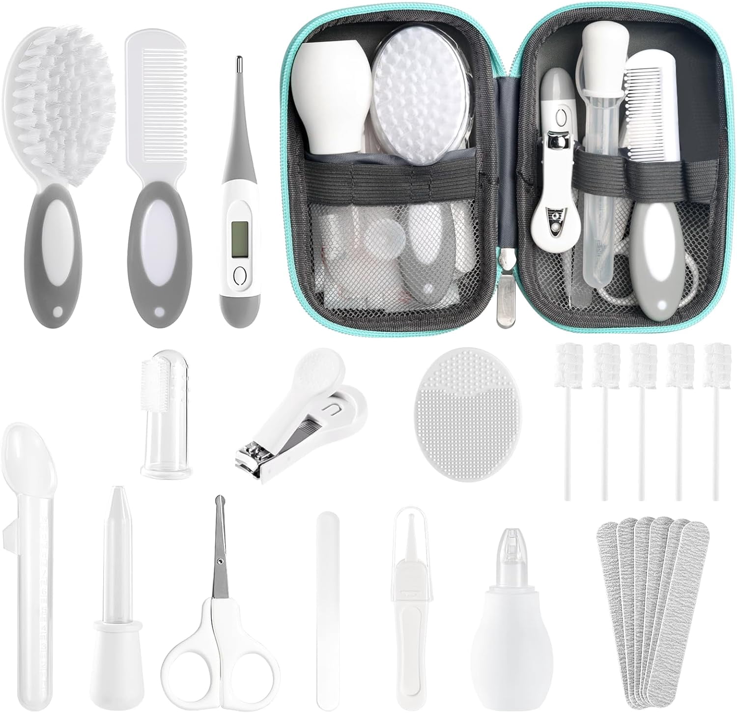 Baby Healthcare and Grooming Kit for Newborn Kids, 24PCS Upgraded ...