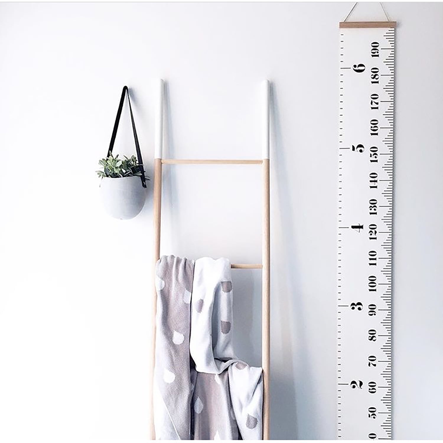 Baby Height Chart, Kids Growth Chart in Canvas, Removable Measuring ...