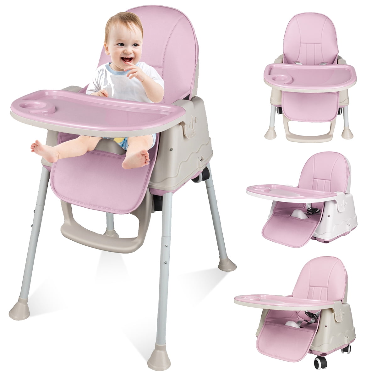 Baby High Chair,Convertible High Chairs for Babies and Toddlers,Infant