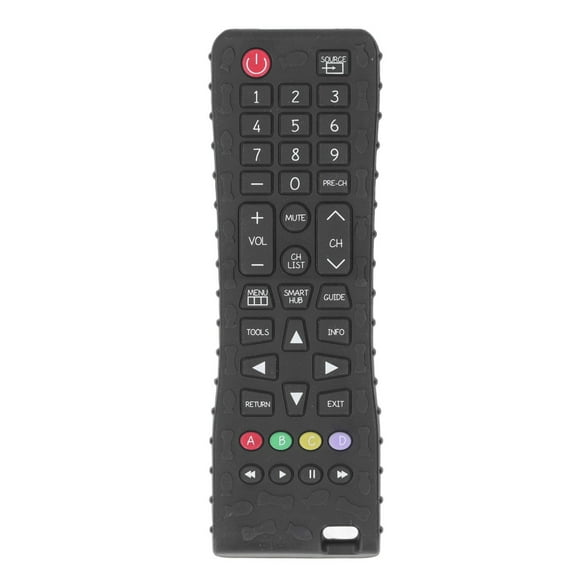 Baby High Simulation Remote Control Shaped Various Button Silicone Toys Black, Baby Remote Control Toy, Silicone Remote Control Toy
