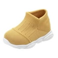 thumbnail image 1 of Baby High Top Sneakers for Girls Boys Lightweight Non Slip Breathable Knit Walking Barefoot Shoes, 1 of 6
