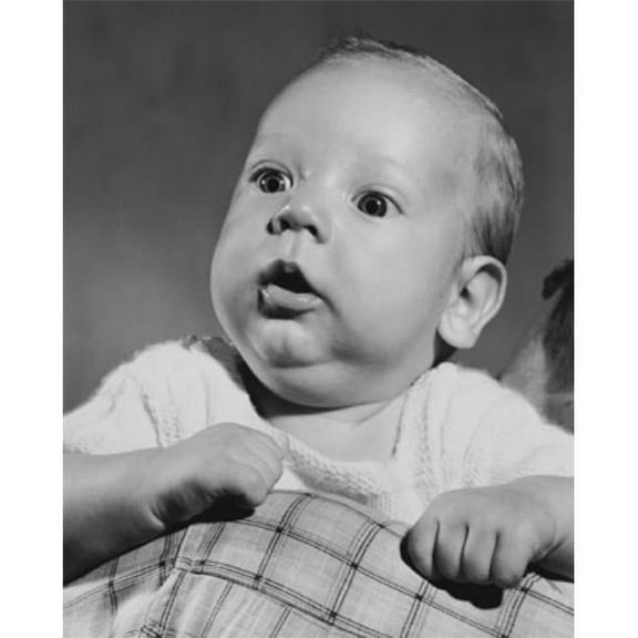 Baby Holding Blanket Poster Print - 18 x 24 in.