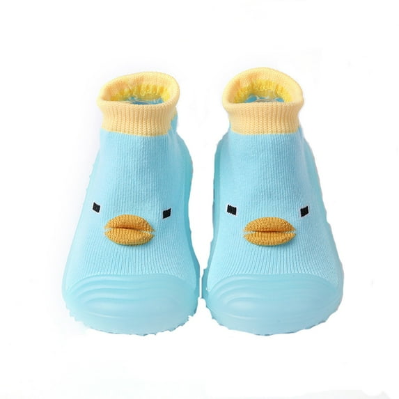KDFJPTH Baby Home Slippers Cartoon Warm House Slippers For Lined Winter Indoor Shoes First Shoes for Walking Baby Girl