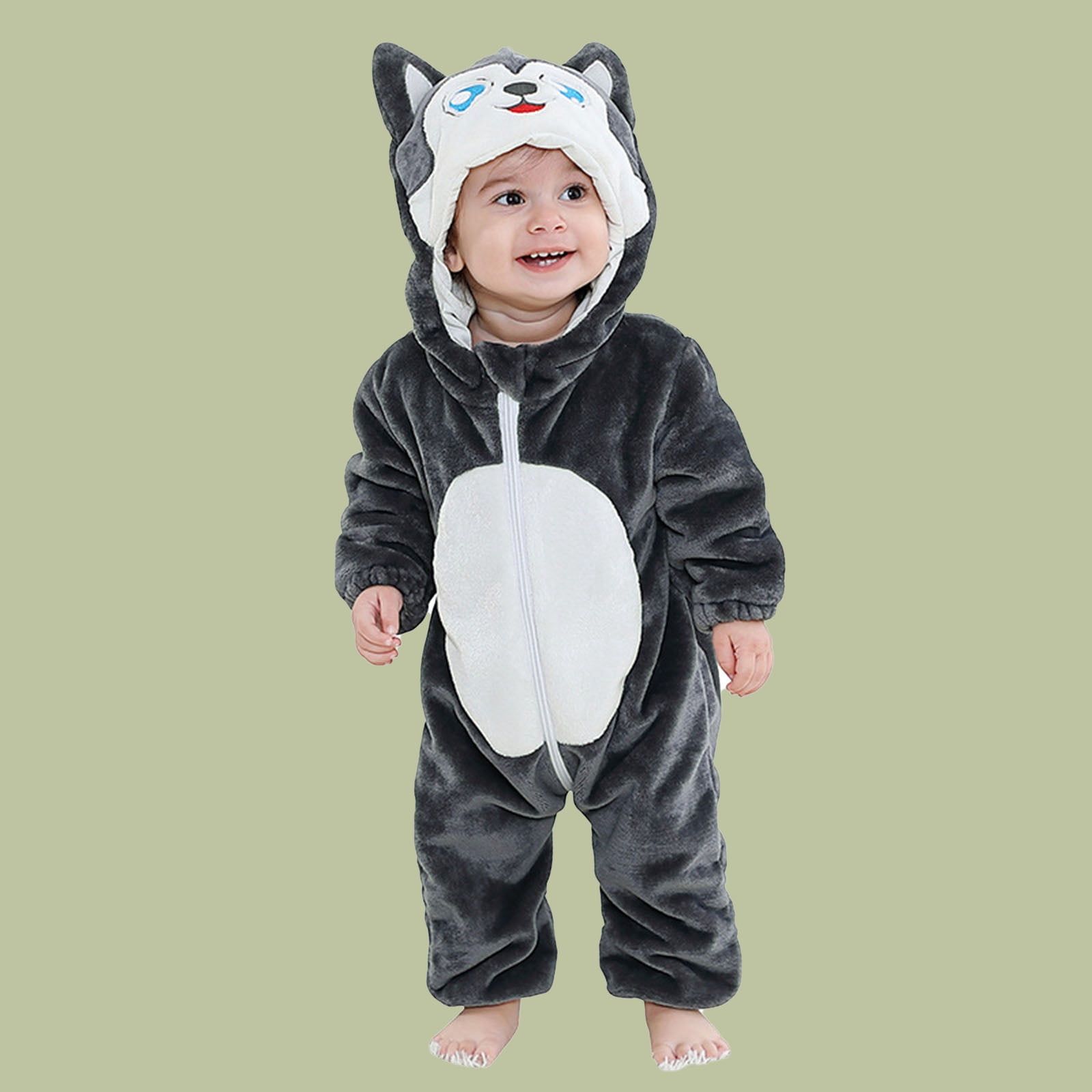Baby Hooded Clothes Unisex Toddler Romper Long Sleeve Bodysuit Halloween Outfits for Boy Baby Boy Clothes 4T