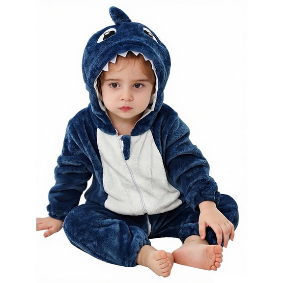 Baby Hooded Romper Cartoon Animal Outfit Long Sleeve Bodysuit Baby Christmas Jumpsuit Clothes 3-6 Months
