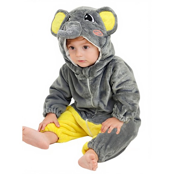 Baby Hooded Romper Unisex Toddler Romper Baby Bodysuit Long Sleeve Winter Autumn Hooded Romper Clothes 3-4 Years
