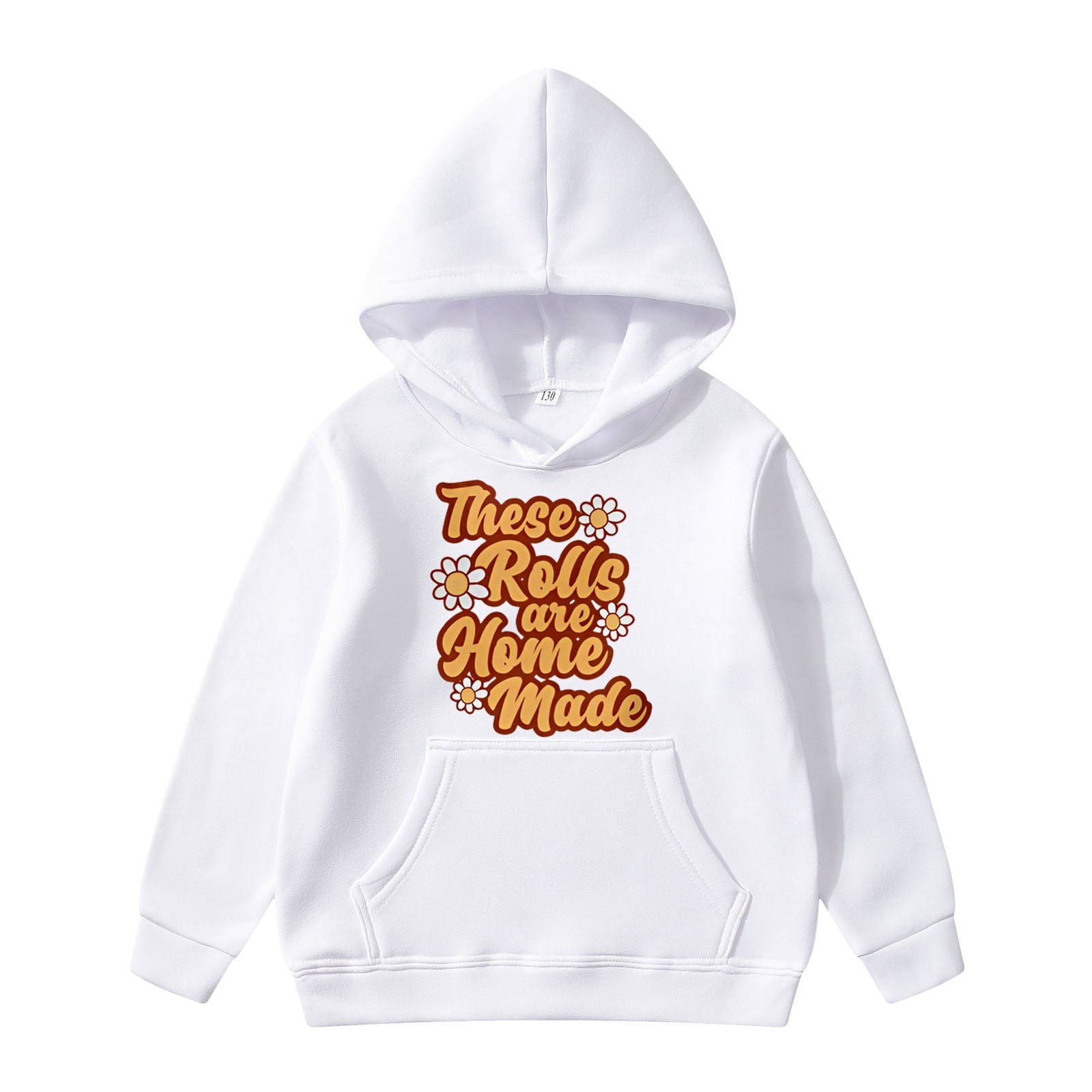 Baby Striped Pattern Puff Sleeve Style Hoodie In Autumn