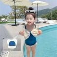 thumbnail image 1 of Baby Hot Spring Swimsuit Bowknot Swimsuit Girls' Ruffled Swimsuit, 1 of 7