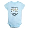 thumbnail image 1 of Baby I'm So Cute Mom And Dad Doubled Their Next Order Funny Rompers Newborn Baby Bodysuits Infant Jumpsuits Kids Cotton Graphic One-Piece Outfits, 1 of 5