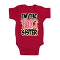 thumbnail image 1 of Baby "I'm the Big Sister" Bodysuit - Red - 24M, 1 of 1