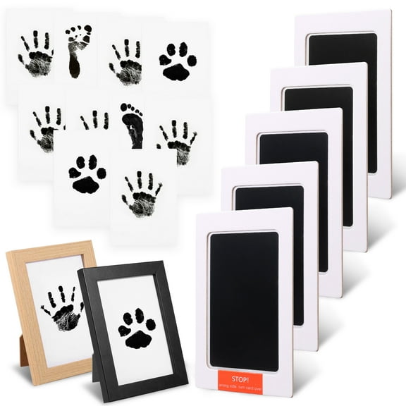 Baby Imprint Set Clean Touch Ink Pad for Newborn Dog Cat Paw Print Set Does Not Contact with Paint Growth Keepsake