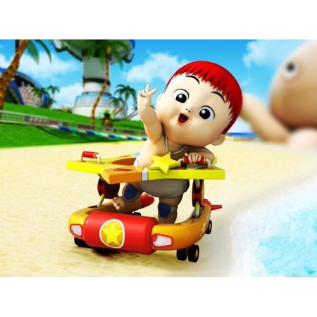 Baby In A Walker Edible Cake Topper Image ABPID00250